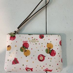 Christmas Coach Wristlet